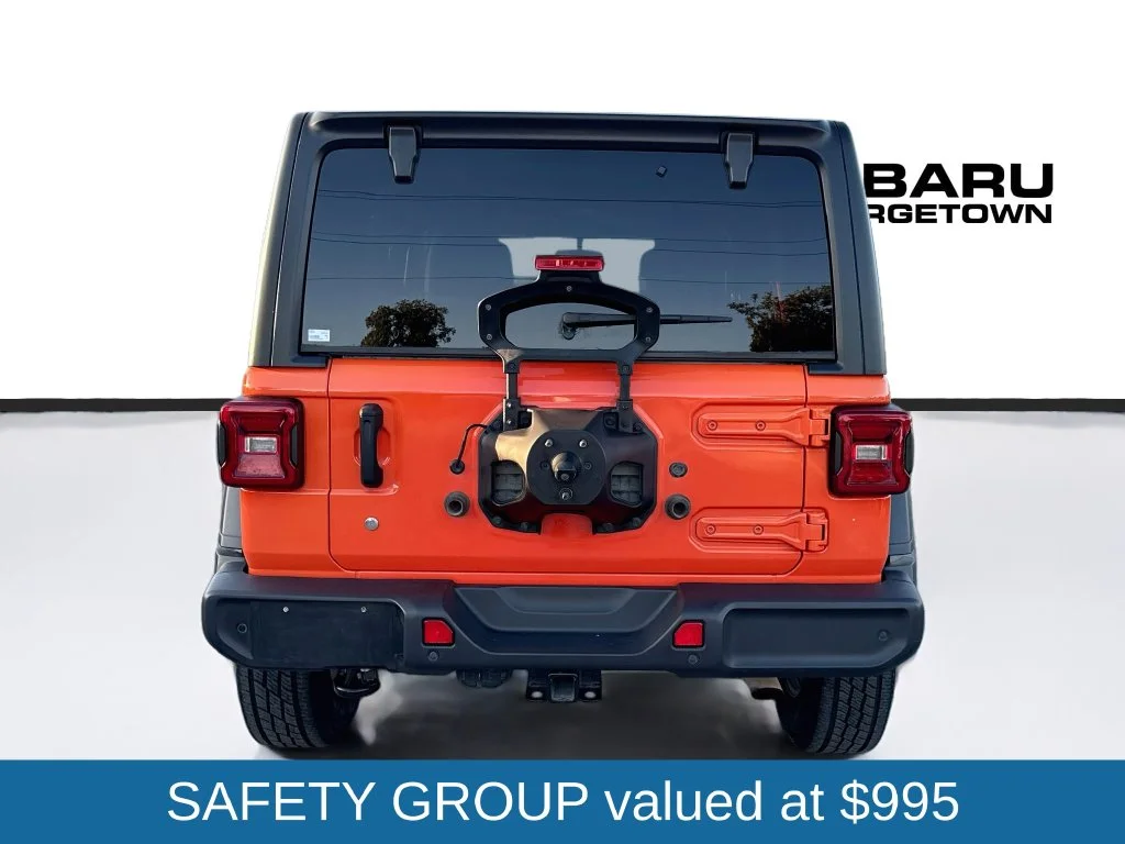 Used 2018 Orange Jeep Unlimited Sport S image 7