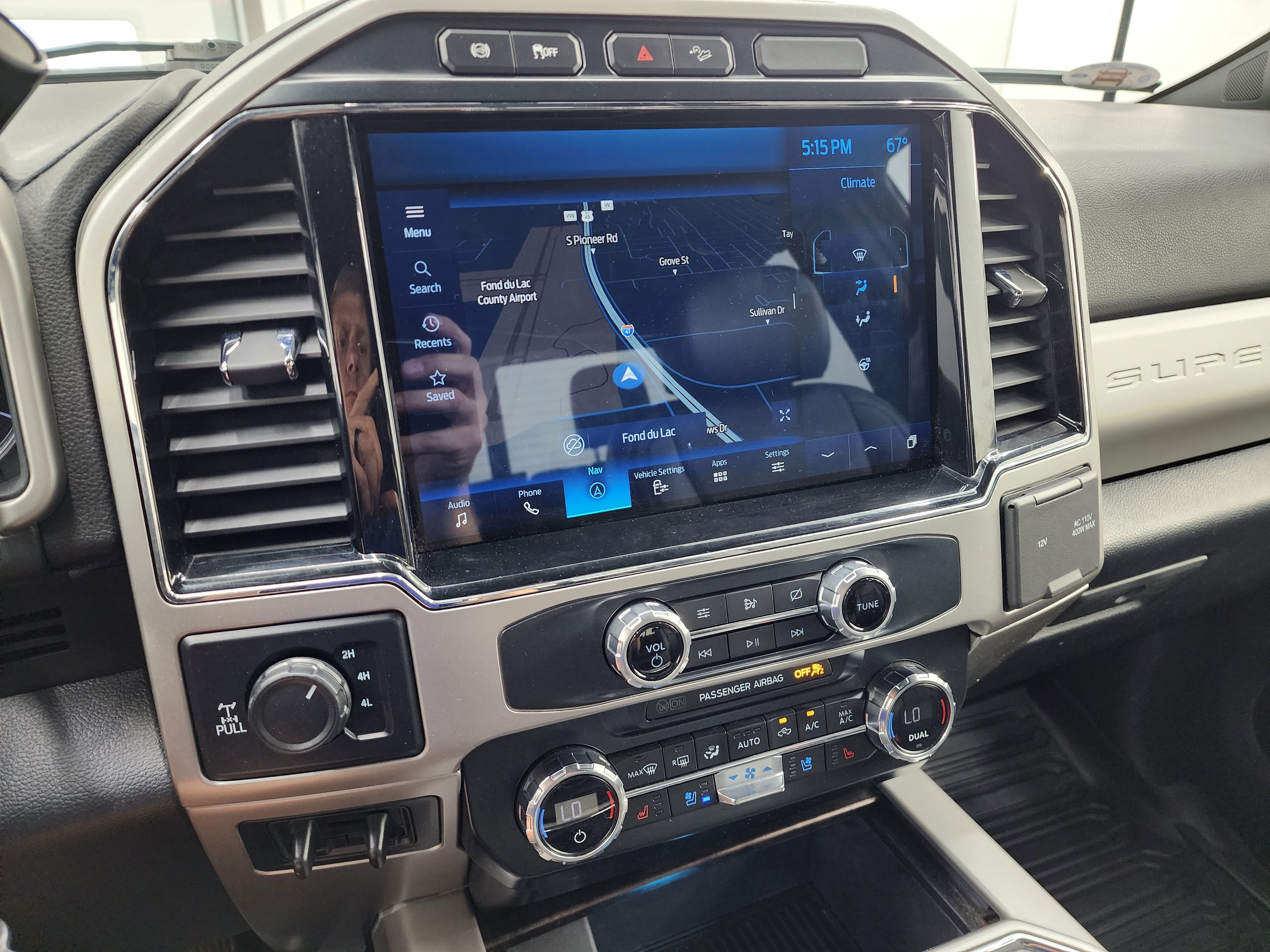 Used 2022 Carbonized Gray Metallic Ford 4x4 SuperCab Lariat w/FX4: SUPERCAB-SHORTBOX-SRW-6.7L DIESEL-NAV-FX4-HEAT/COOL SEATS-NEW TIRES image 11