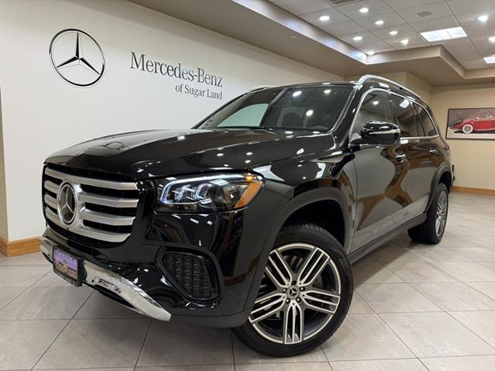 Certified Used 2025 Obsidian Black Metallic Mercedes-Benz GLS 450 image 1