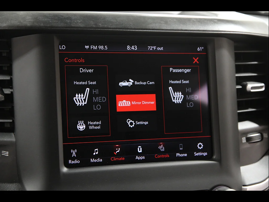 Used 2019 Diamond Black Crystal Pearl Coat Ram Big Horn image 12