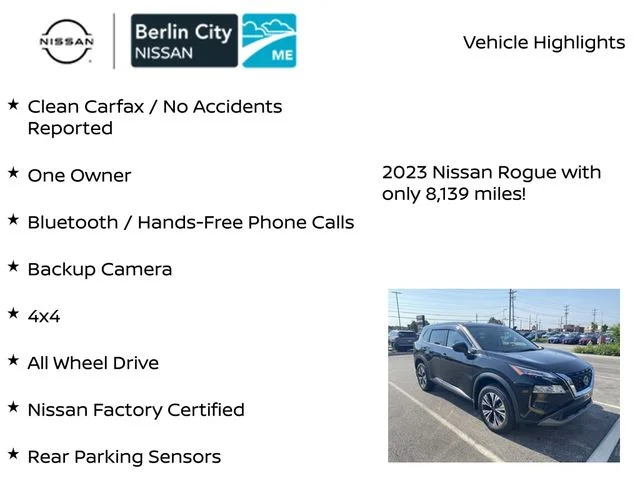 Used 2023 Super Black Nissan SV image 2