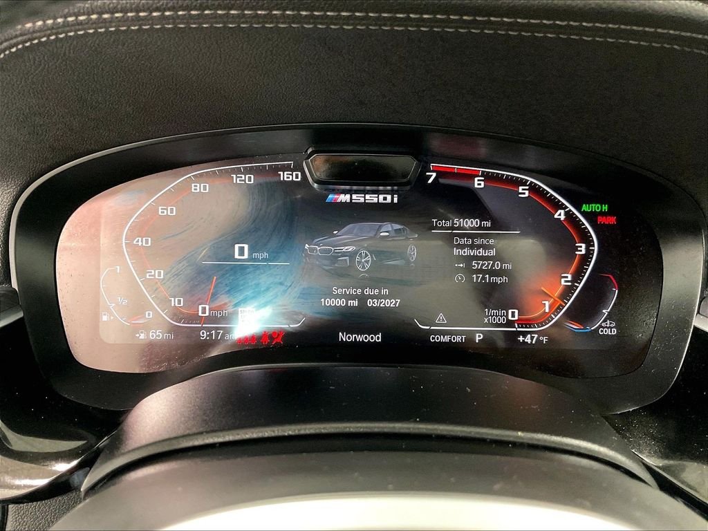 Used 2022 Black BMW M550i xDrive image 25