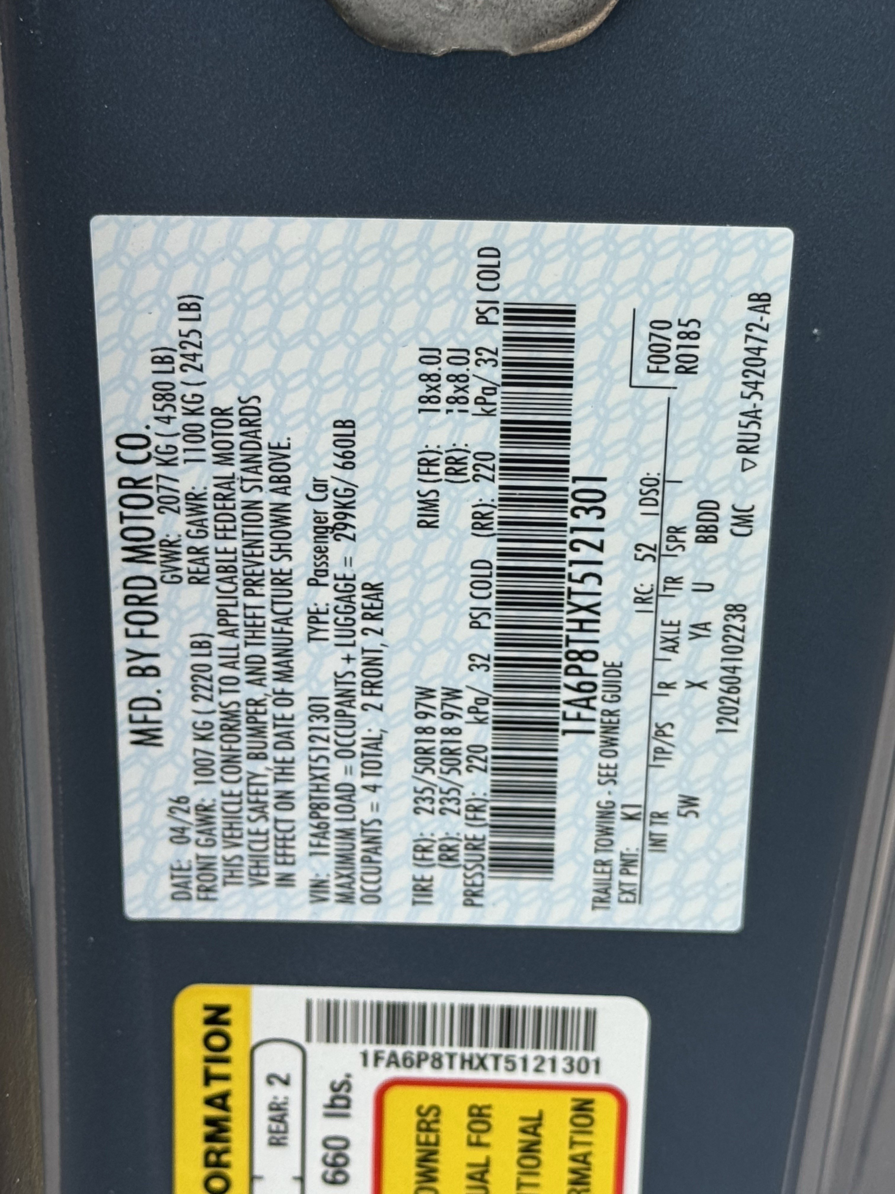 New 2026 Vapor Blue Metallic Ford EcoBoost Premium image 21