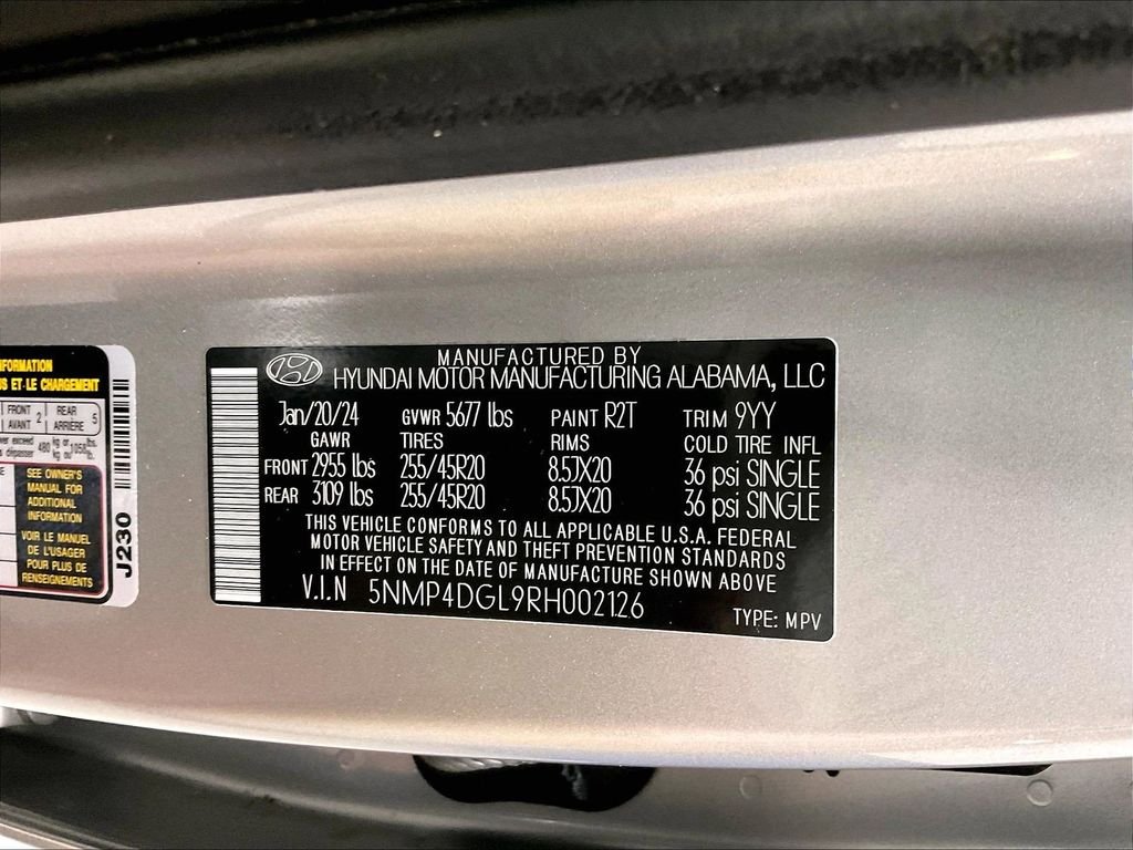 Certified Used 2024 Silver Hyundai Limited image 36