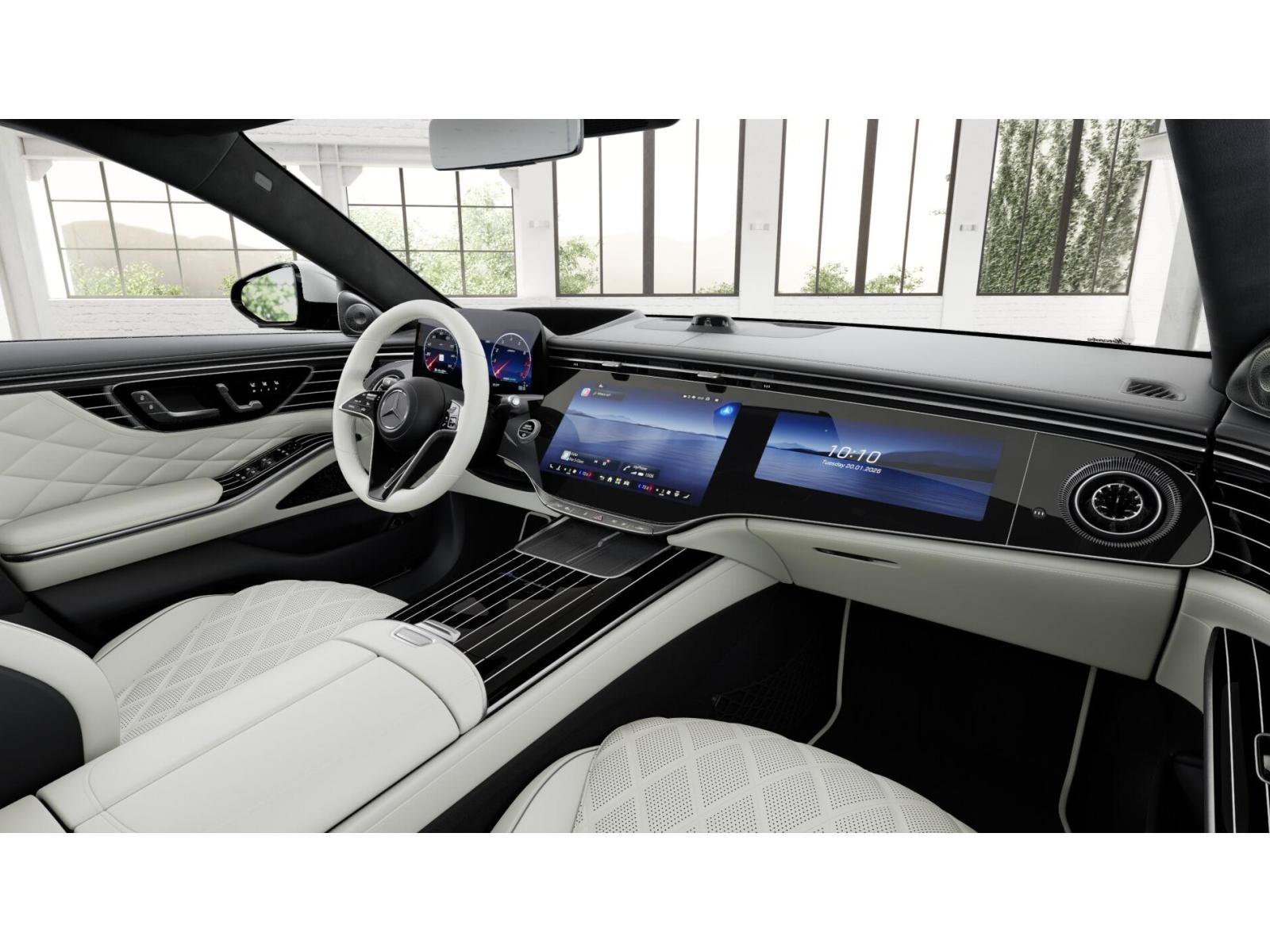 New 2027 MANUFAKTUR Moonlight White Metallic Mercedes-Benz S 580 image 6