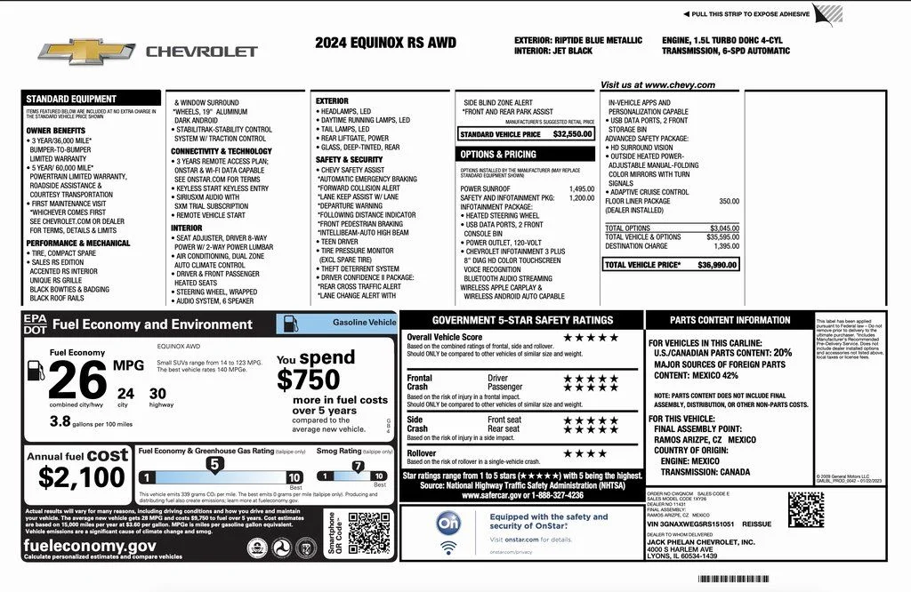 3GNAXWEG5RS151051