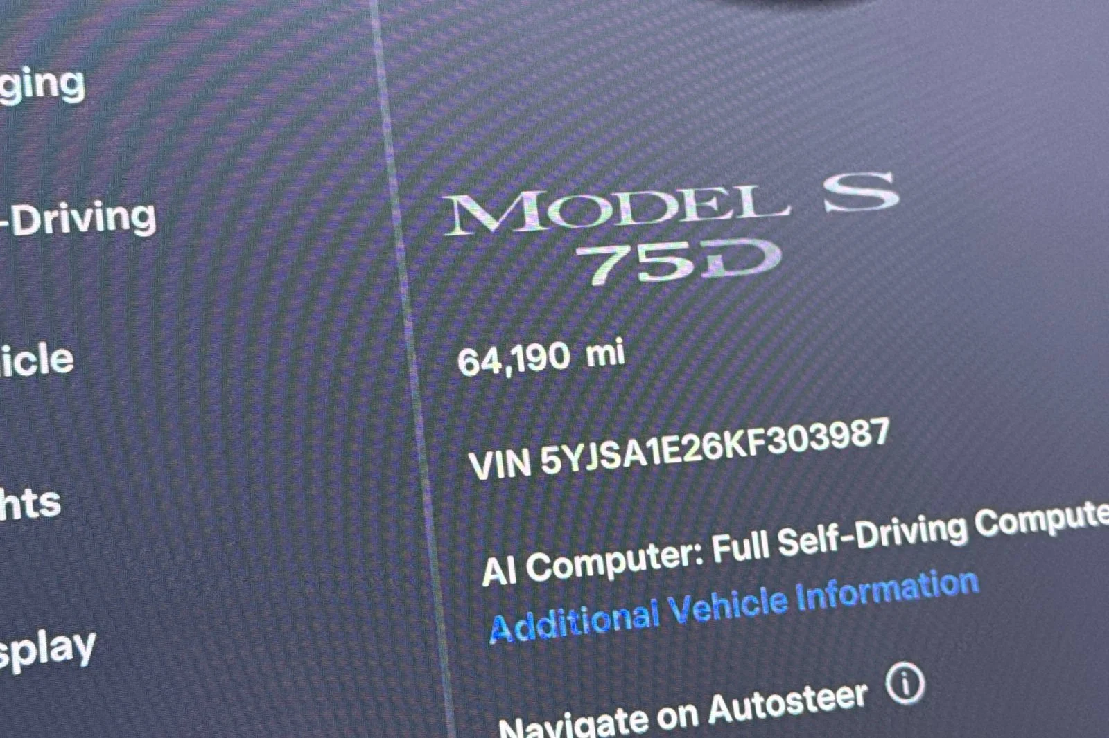 Used 2019 Gray Tesla 75D image 28