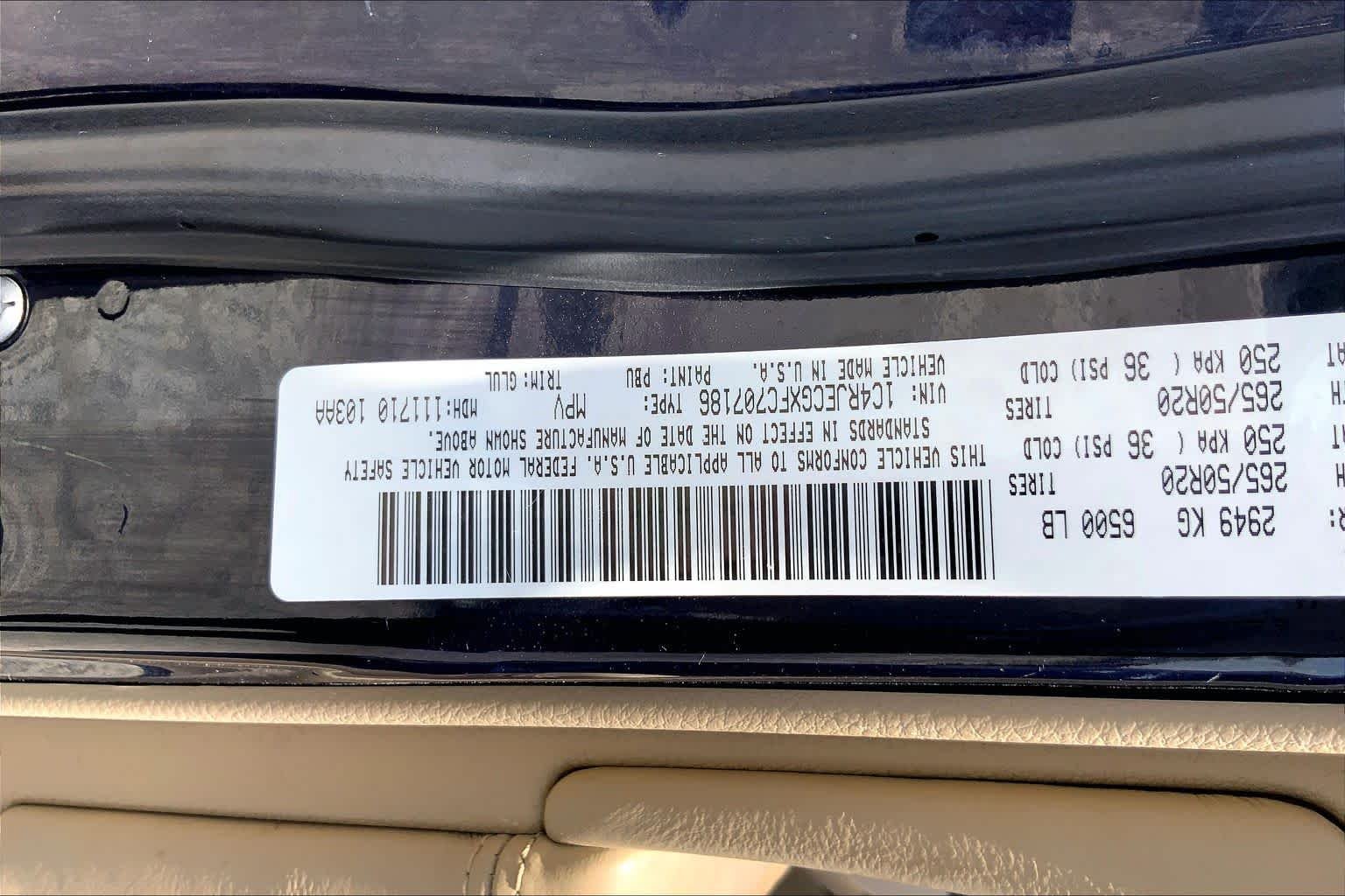 Used 2015 True Blue Pearlcoat Jeep Overland image 44