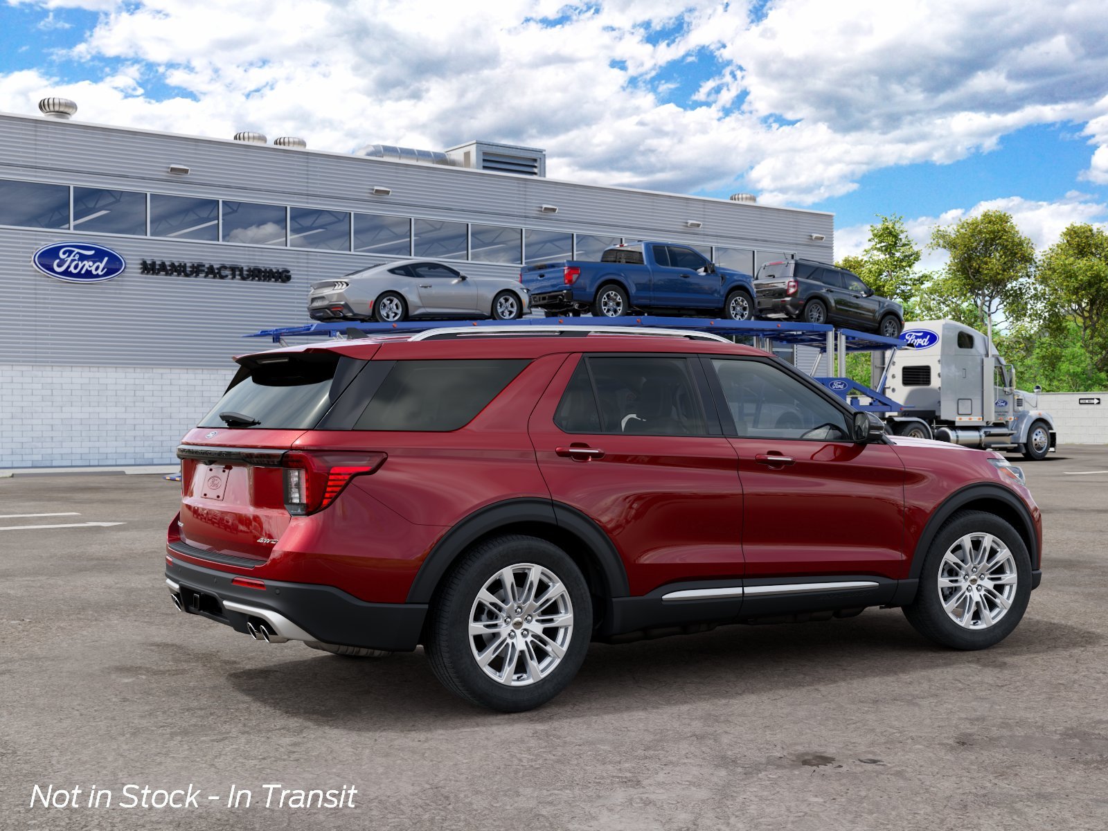 New 2027 Ruby Red Metallic Tinted Clearcoat Ford Platinum image 29