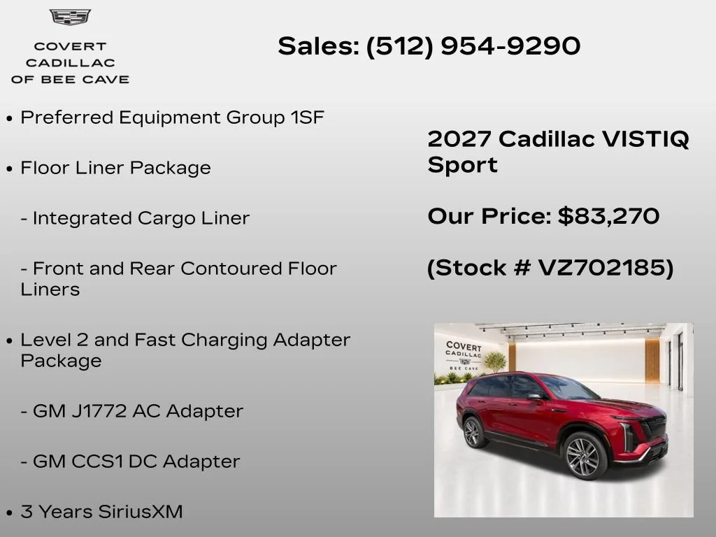 New 2027 Radiant Red Tintcoat Cadillac Sport image 6