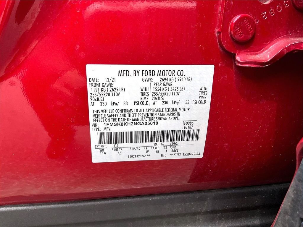 Used 2022 Rapid Red Metallic Tinted Clearcoat Ford ST-Line image 33