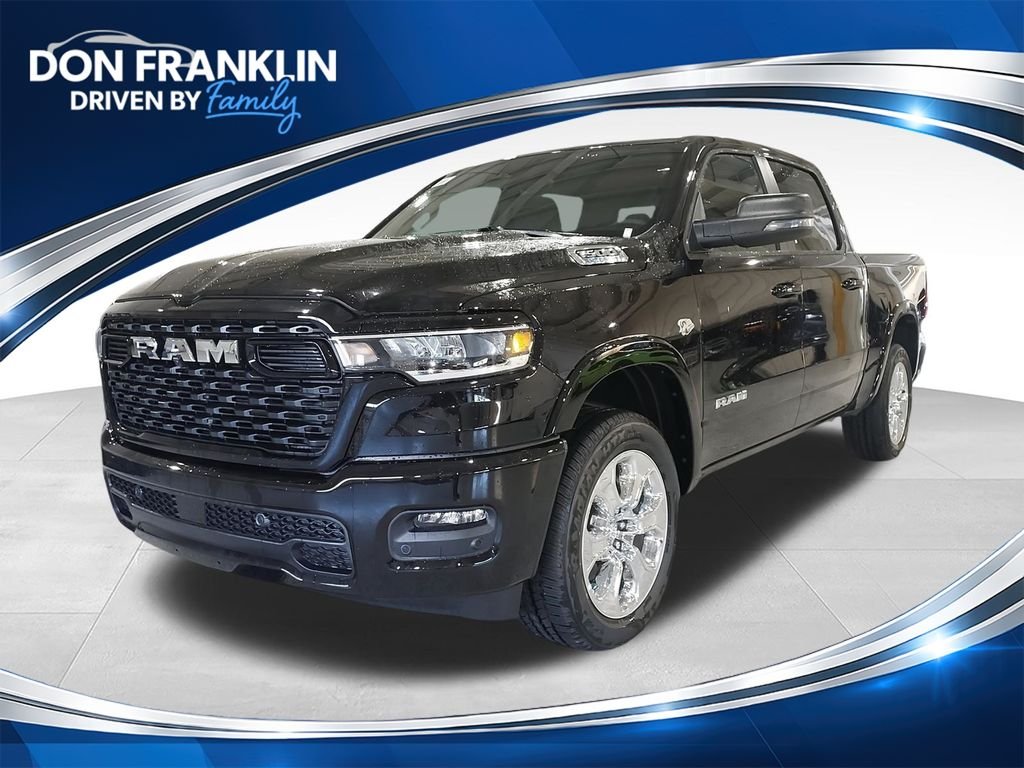 New 2026 Diamond Black Crystal Pearl-Coat Exterior Paint RAM Big Horn/Lone Star image 1