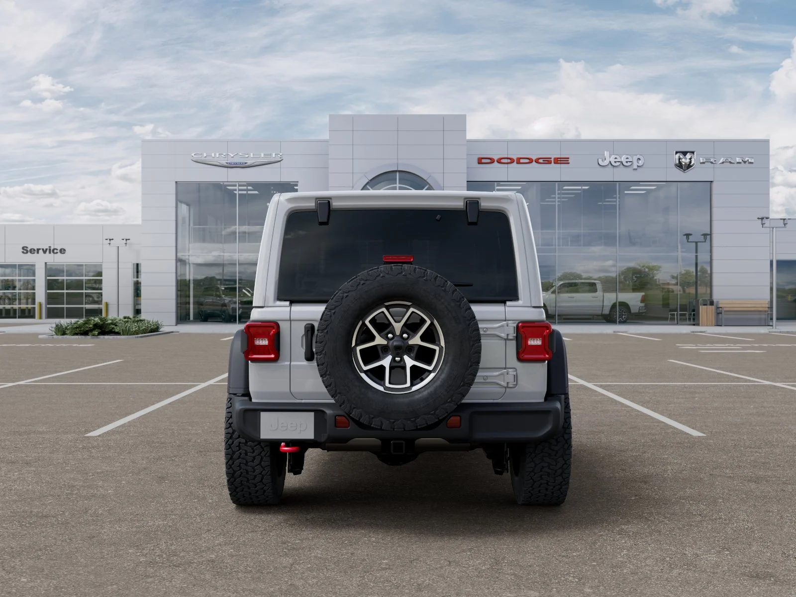 New 2026 Bright White Clear-Coat Exterior Paint Jeep Rubicon image 7