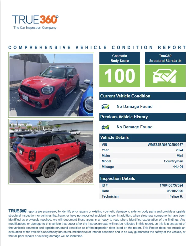 Used 2024 Chili Red MINI Signature image 2