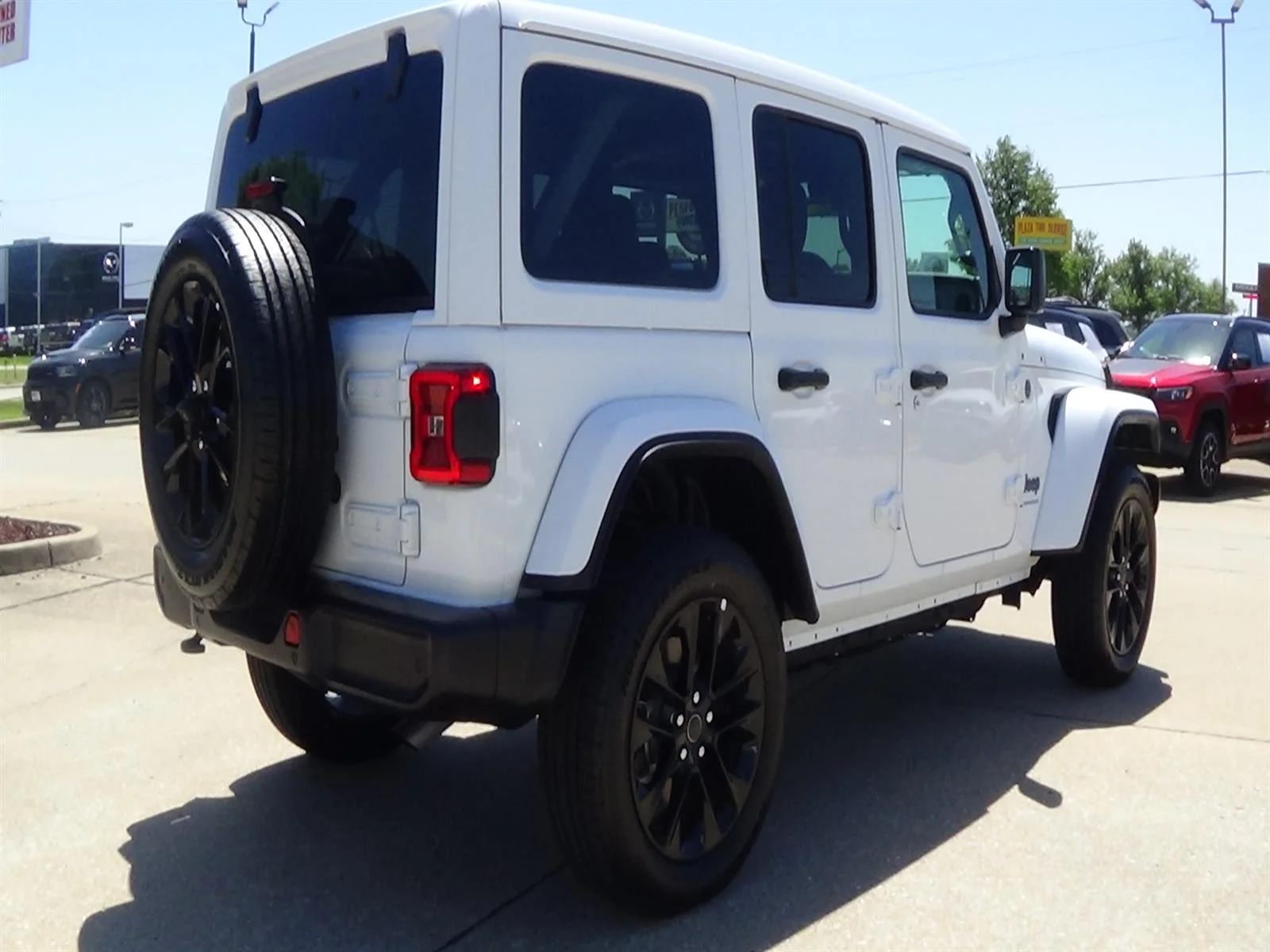 Certified Used 2025 Bright White Clear Coat (pw7) Jeep Sahara 4xe image 6