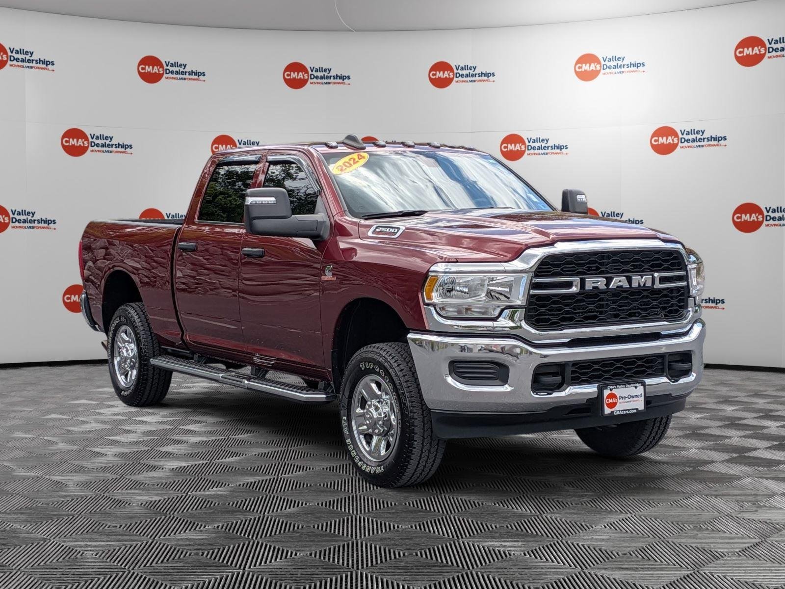 Used 2024 Delmonico Red Pearlcoat Ram Tradesman image 3