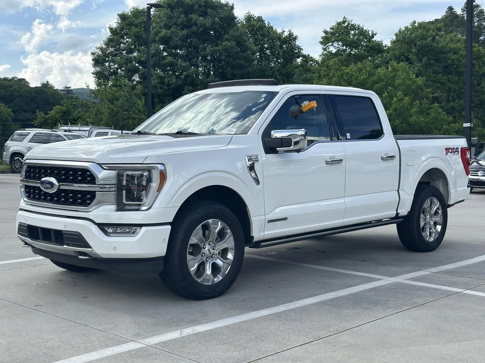 Used 2022 Star White Metallic Tri-Coat Ford Platinum image 3