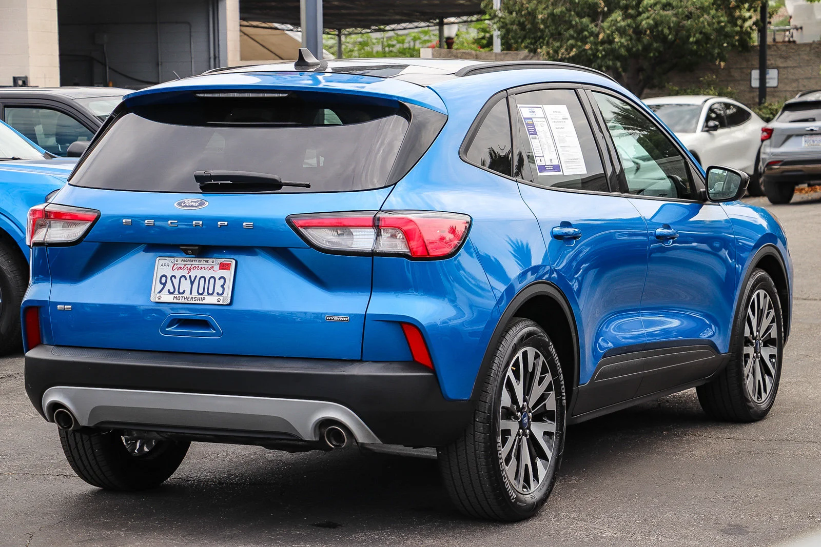 Certified Used 2020 Blue Metallic Ford SE Sport Hybrid image 7