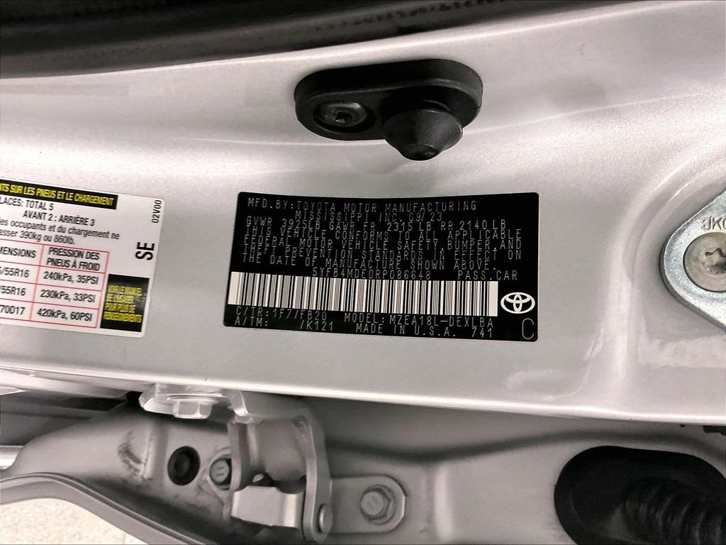 Used 2024 Silver Toyota LE image 34