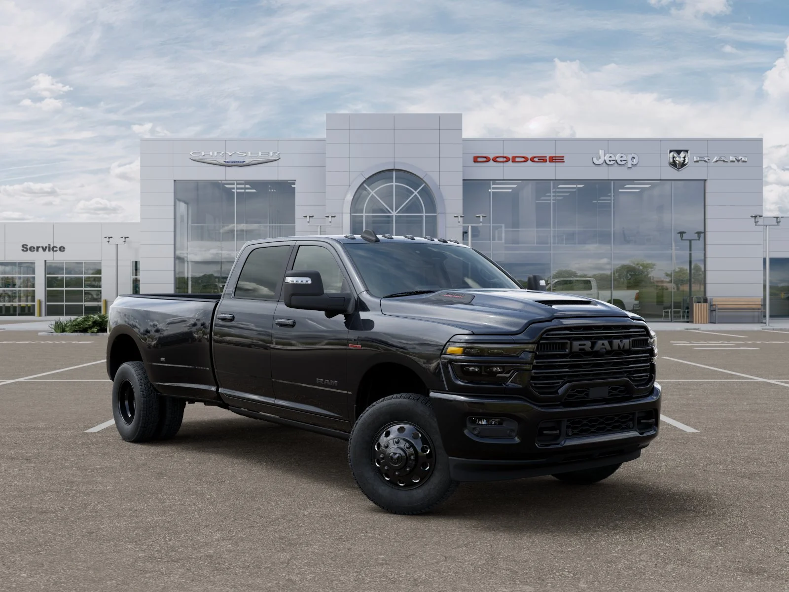 New 2026 Diamond Black Crystal Pearl-Coat Exterior Paint RAM Laramie image 77