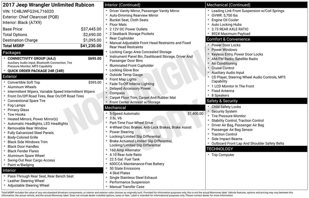 Used 2017 Blue Jeep Unlimited Rubicon image 7