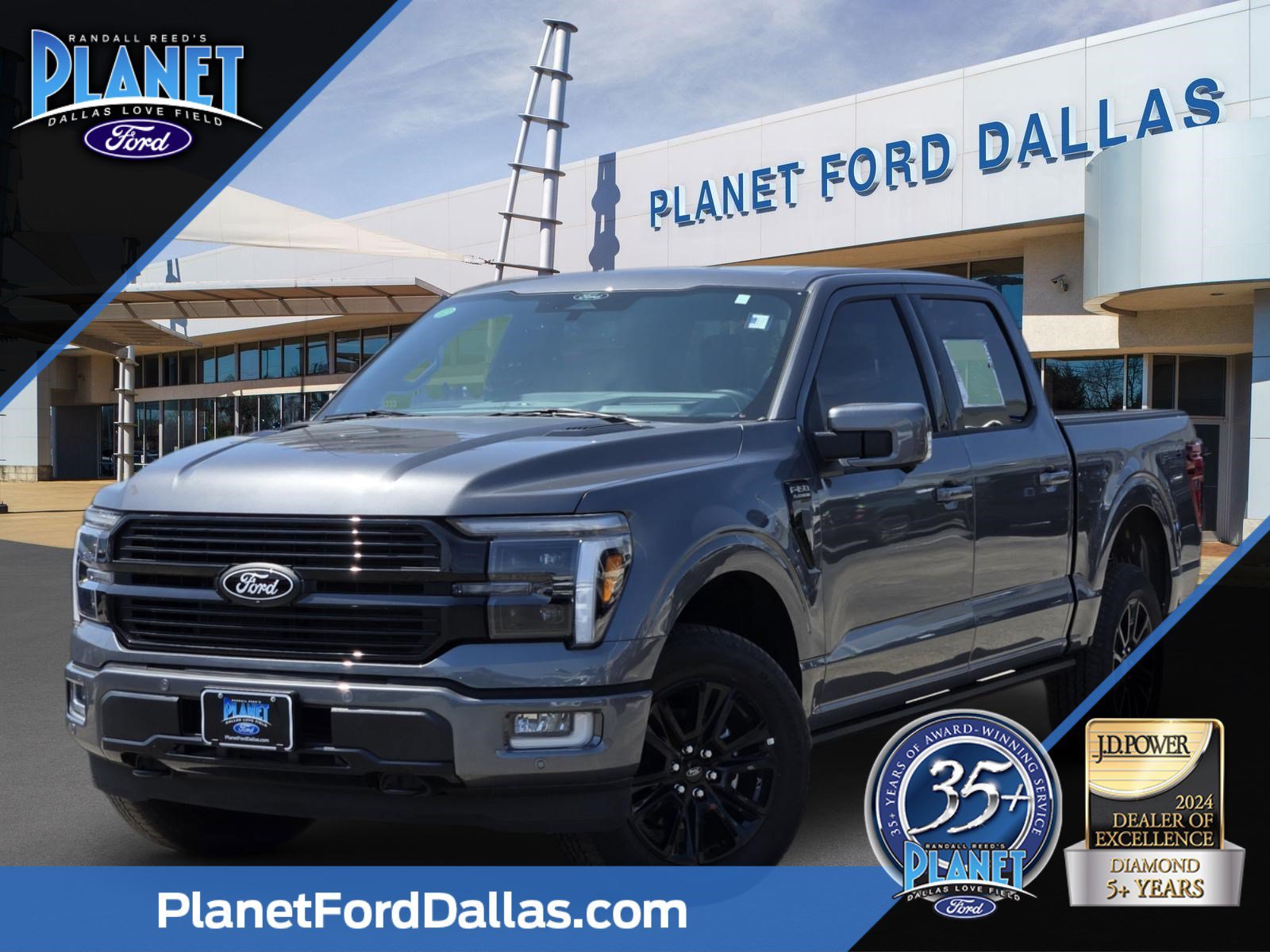 Used 2025 Gray Metallic Ford Platinum image 1