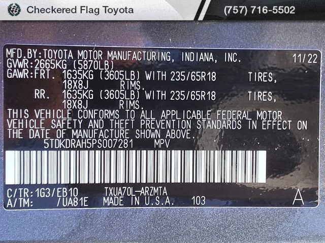 Used 2023 Magnetic Gray Metallic Toyota XLE image 22