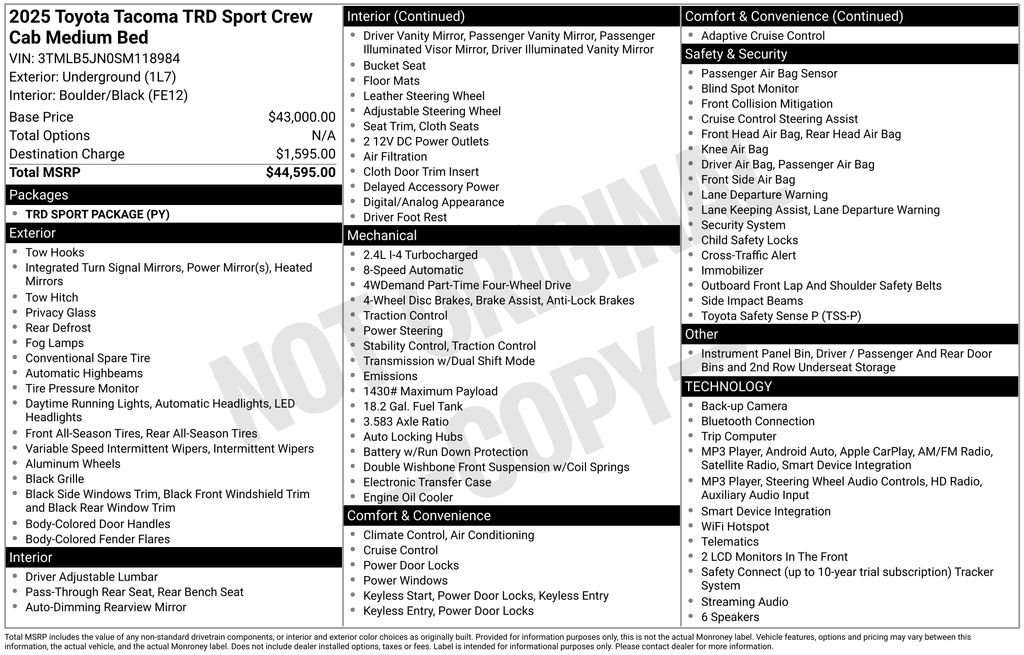Used 2025 Gray Toyota TRD Sport image 10