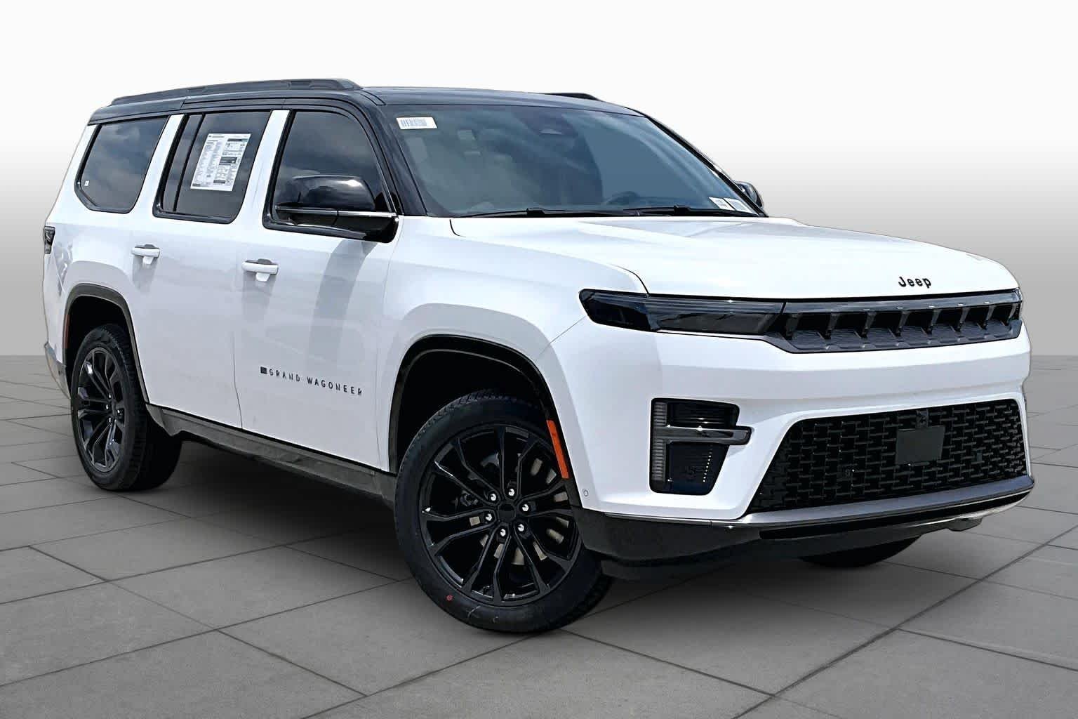 New 2026 Bright White Clear-Coat Exterior Paint Jeep Summit Obsidian image 2