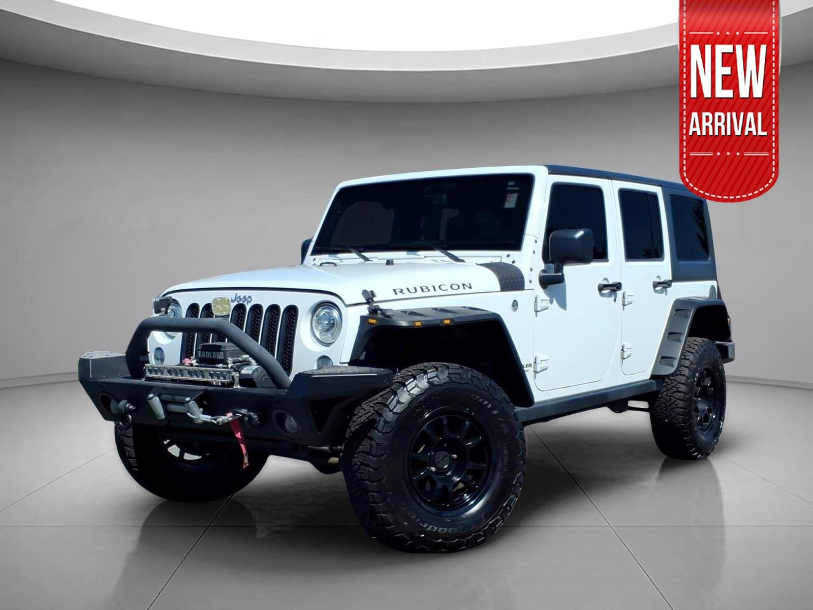 Used 2017 Bright White Clearcoat Jeep Rubicon image 1