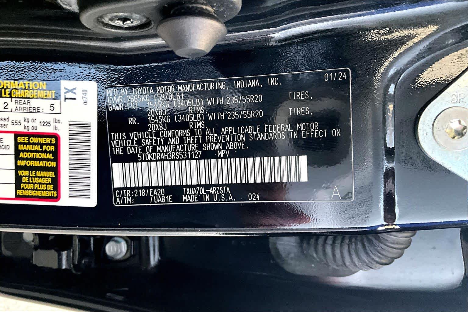 Used 2024 Midnight Black Metallic Toyota XSE image 32