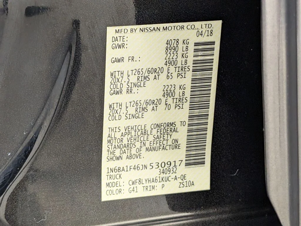 Certified Used 2018 Magnetic Black Nissan Platinum Reserve image 28