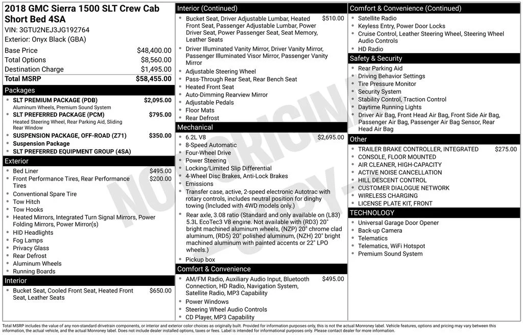 Used 2018 Black GMC SLT image 6