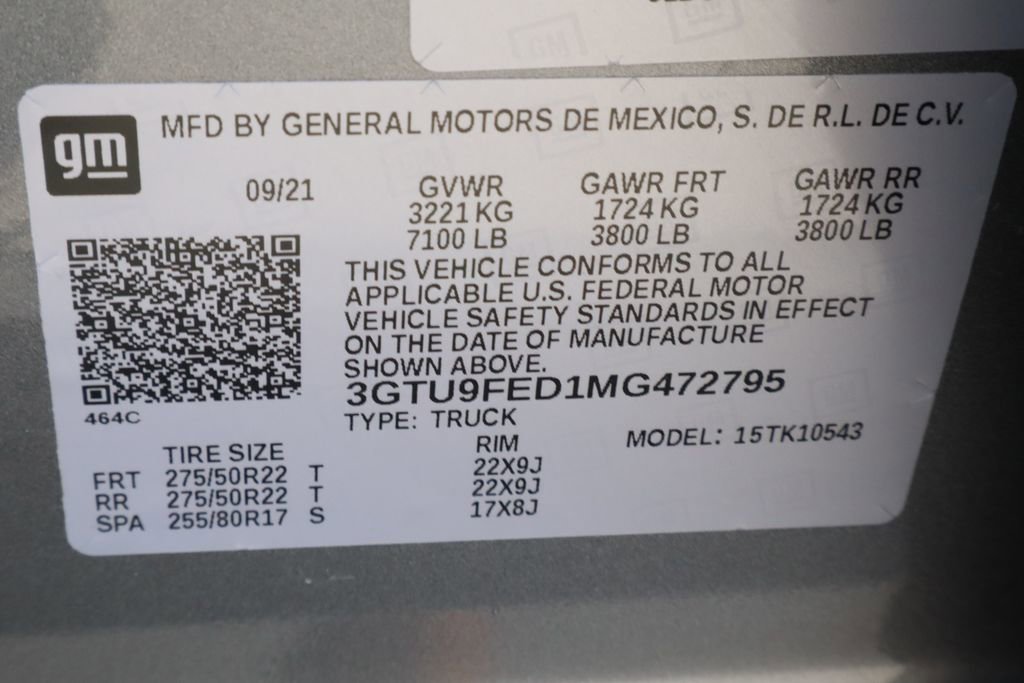 Used 2021 SATIN STEEL METALLIC GMC Denali image 35