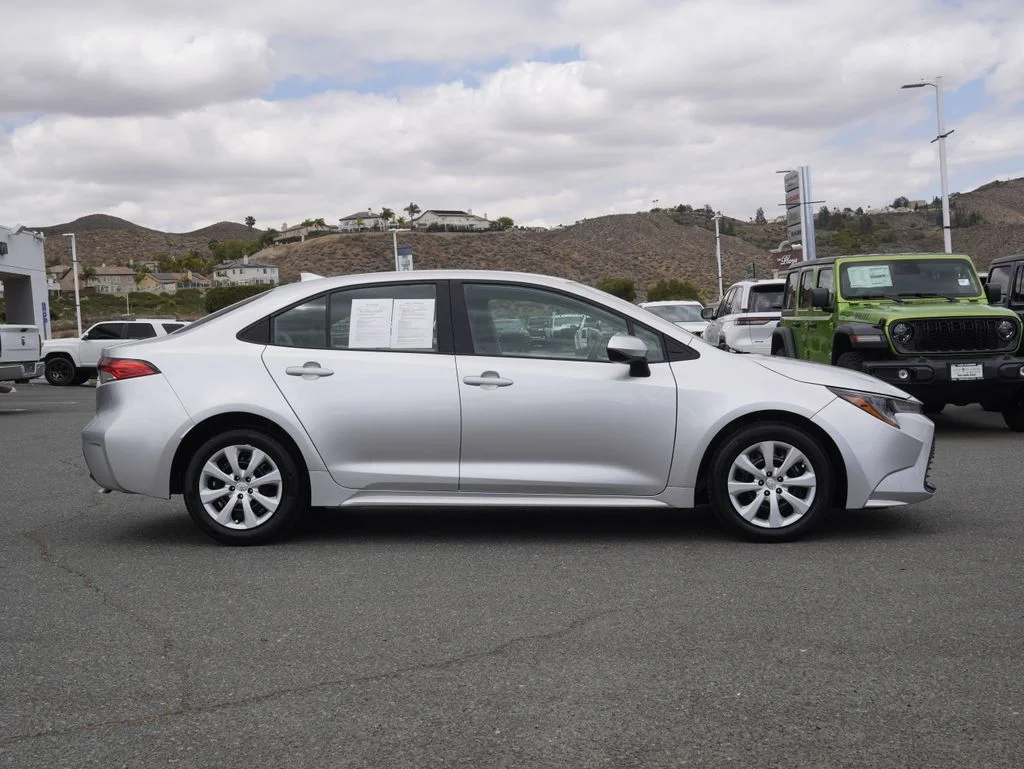 Certified Used 2025 Silver Toyota LE image 2
