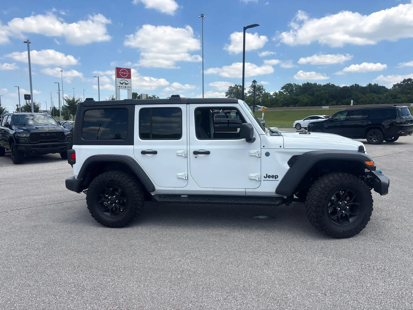 Used 2024 Bright White Clearcoat Jeep Willys image 11