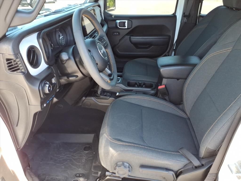 Used 2024 Bright White Clearcoat Jeep Sport S 4xe image 4