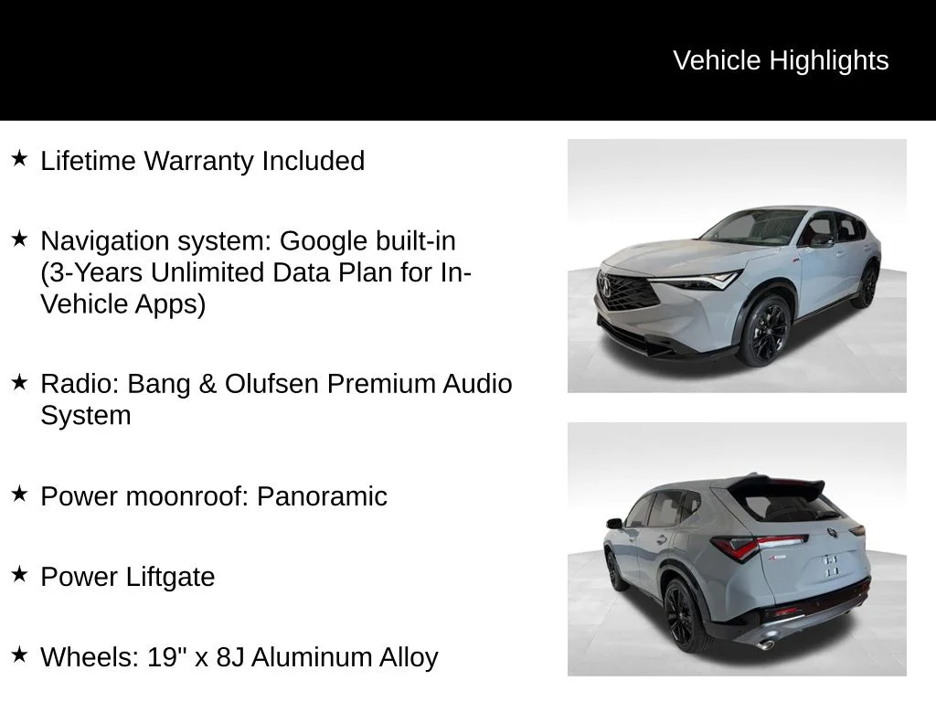 New 2026 Gray Acura A-Spec Advance Package image 5