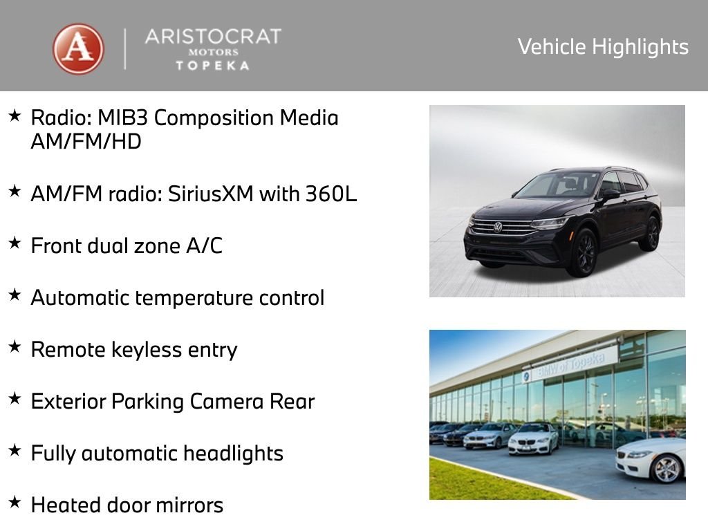 Used 2022 Volkswagen Tiguan SE with VIN 3VV2B7AXXNM157306 for sale in Kansas City