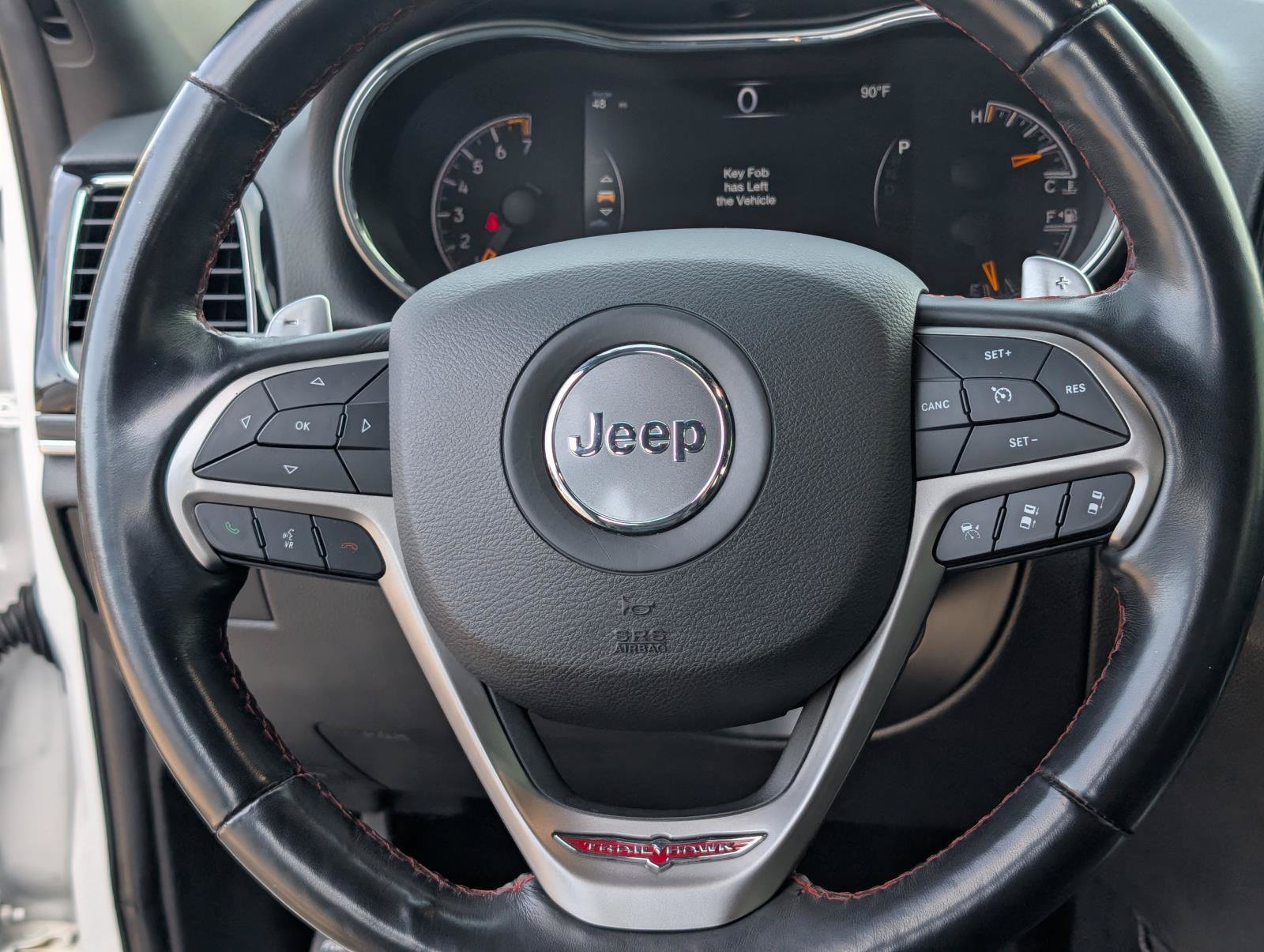 Used 2021 Bright White Clearcoat Jeep Trailhawk image 18