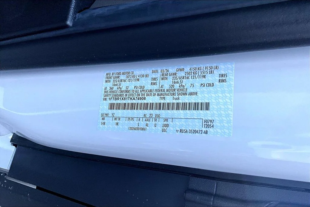 New 2026 Oxford White Ford Cargo Van image 12