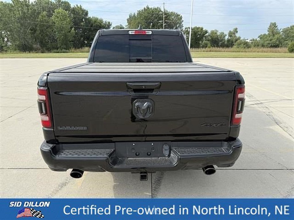 Used 2023 Diamond Black Crystal Pearl Coat Ram Laramie image 5