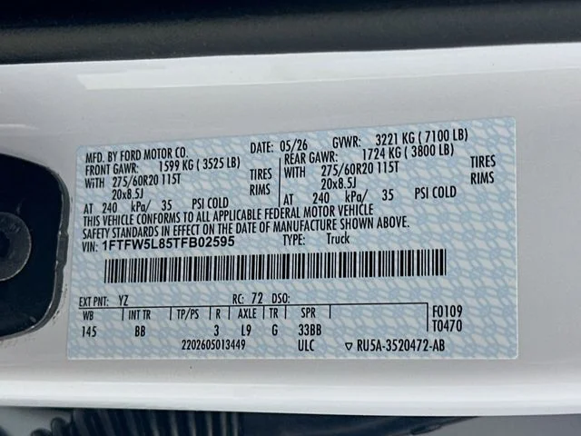 New 2026 Oxford White Ford Lariat image 32
