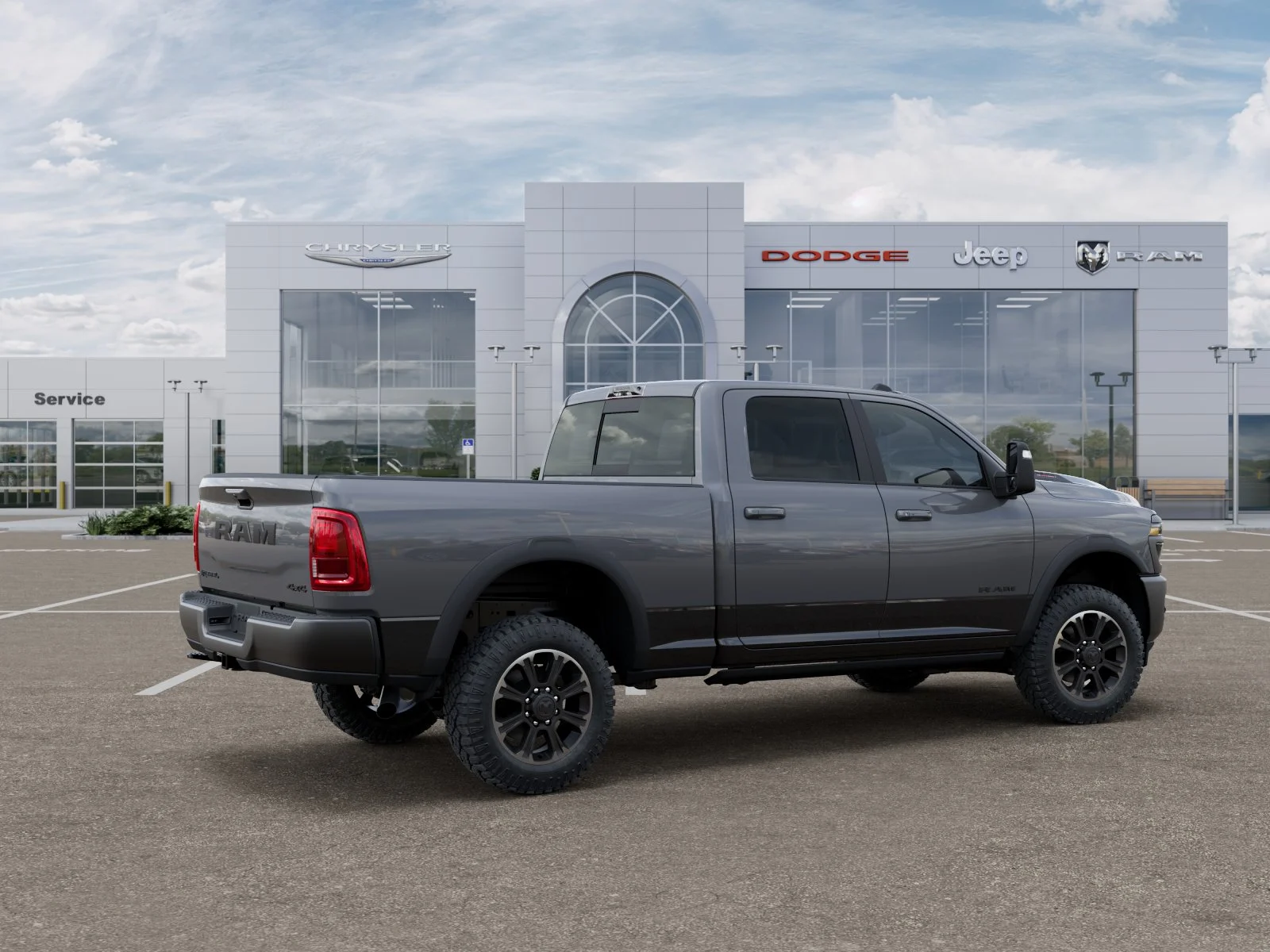 New 2026 Ceramic Gray Clear-Coat Exterior Paint RAM Rebel image 31