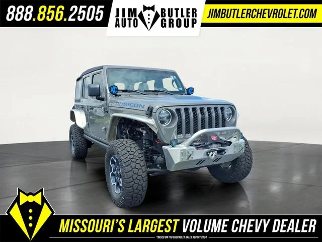 Certified Used 2022 Gray Jeep Unlimited Rubicon 4xe image 25