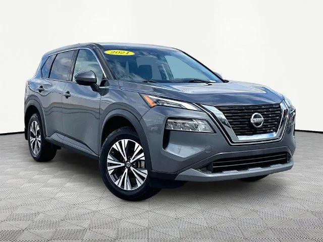 Used 2021 Gun Metallic Nissan SV image 1