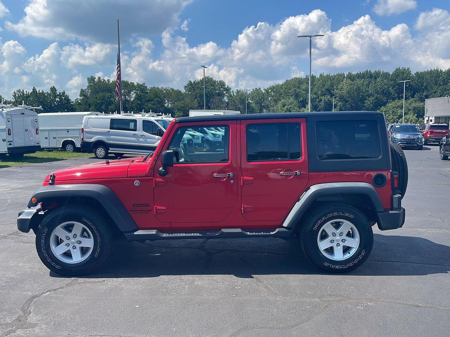Used 2017 Jeep Wrangler Unlimited Sport S with VIN 1C4BJWDG7HL732328 for sale in East Peoria, IL