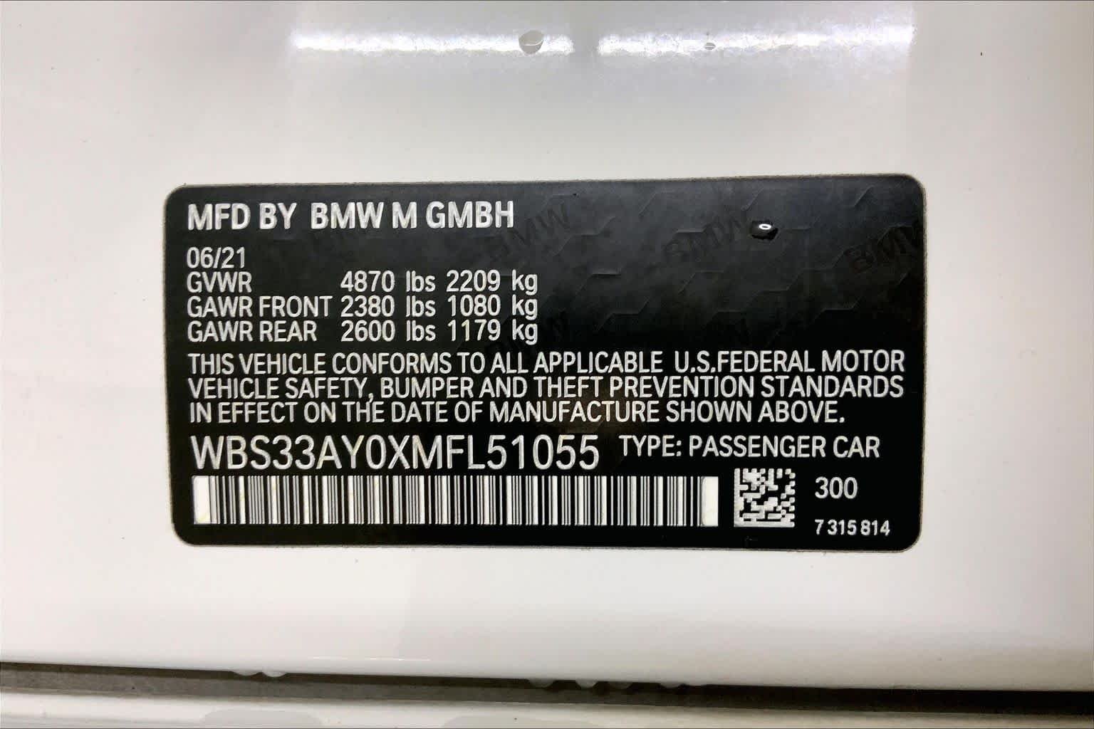 Used 2021 Alpine White BMW Competition image 36