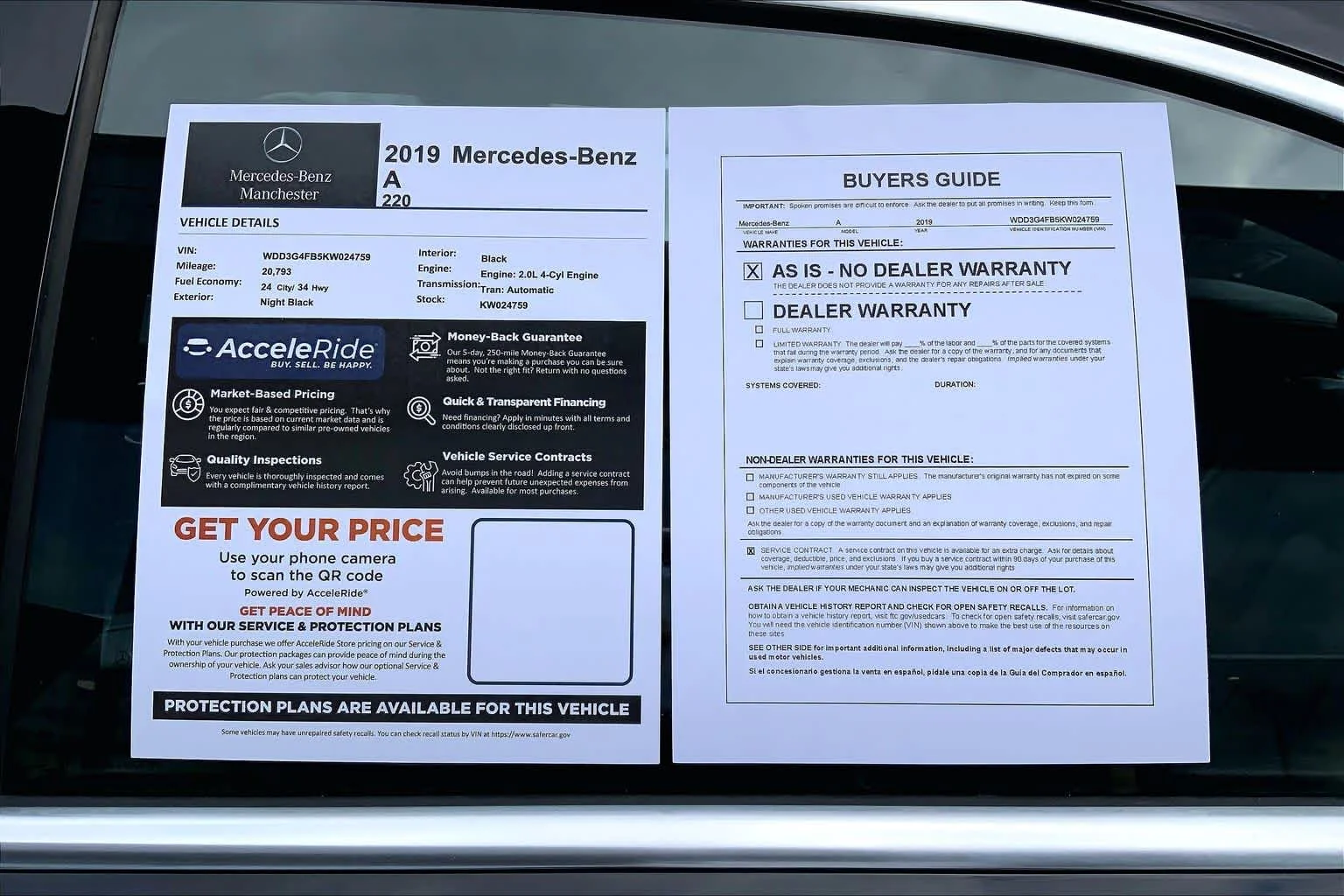 Certified Used 2019 Night Black Mercedes-Benz A 220 image 35