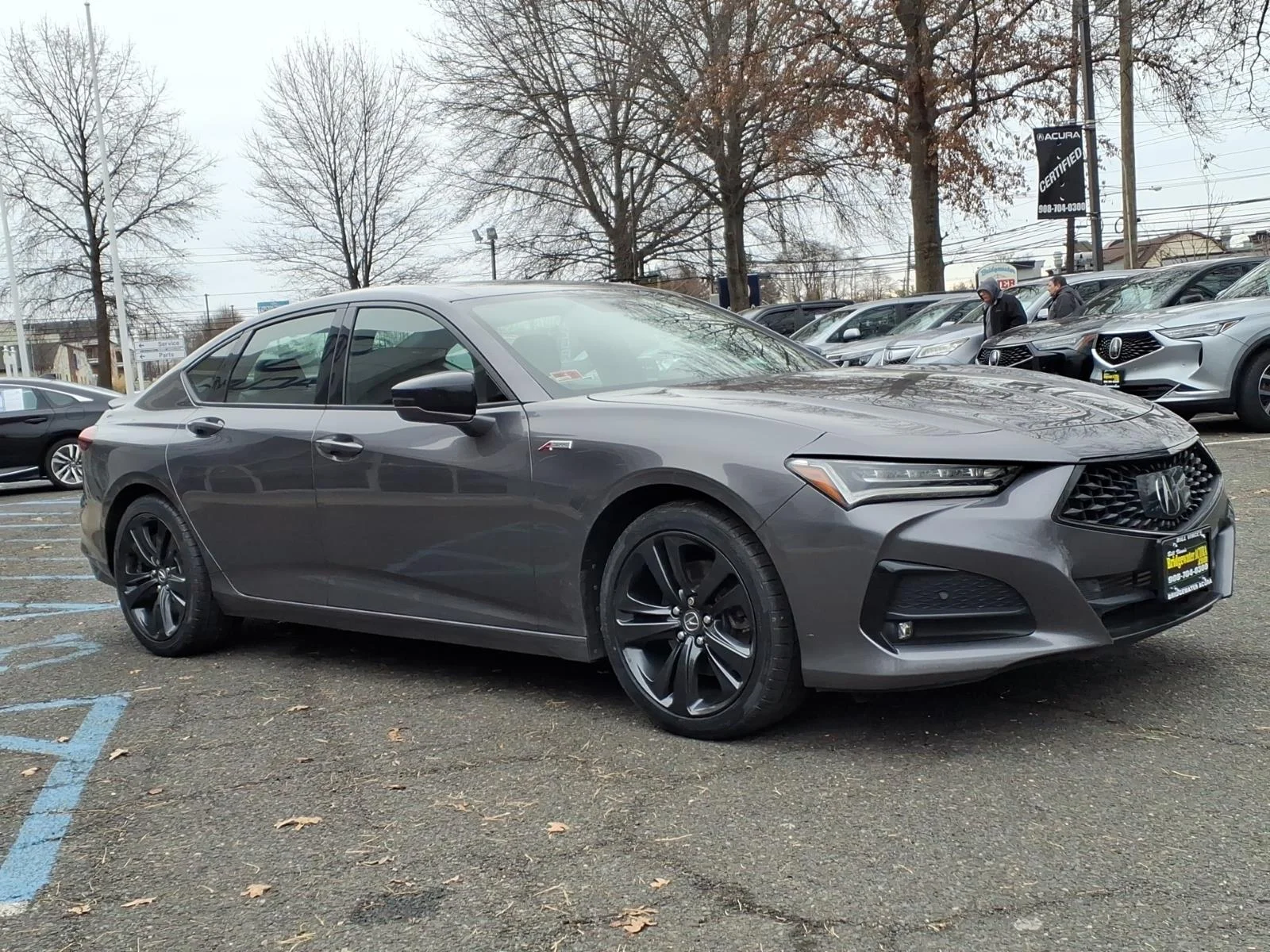 Used 2021 Modern Steel Metallic Acura A-Spec image 3
